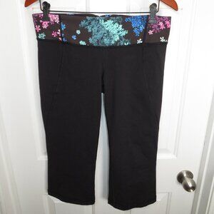 Lululemon Gather and Grow Floral Band Crop-Length Split Hem Leggings Sz 10